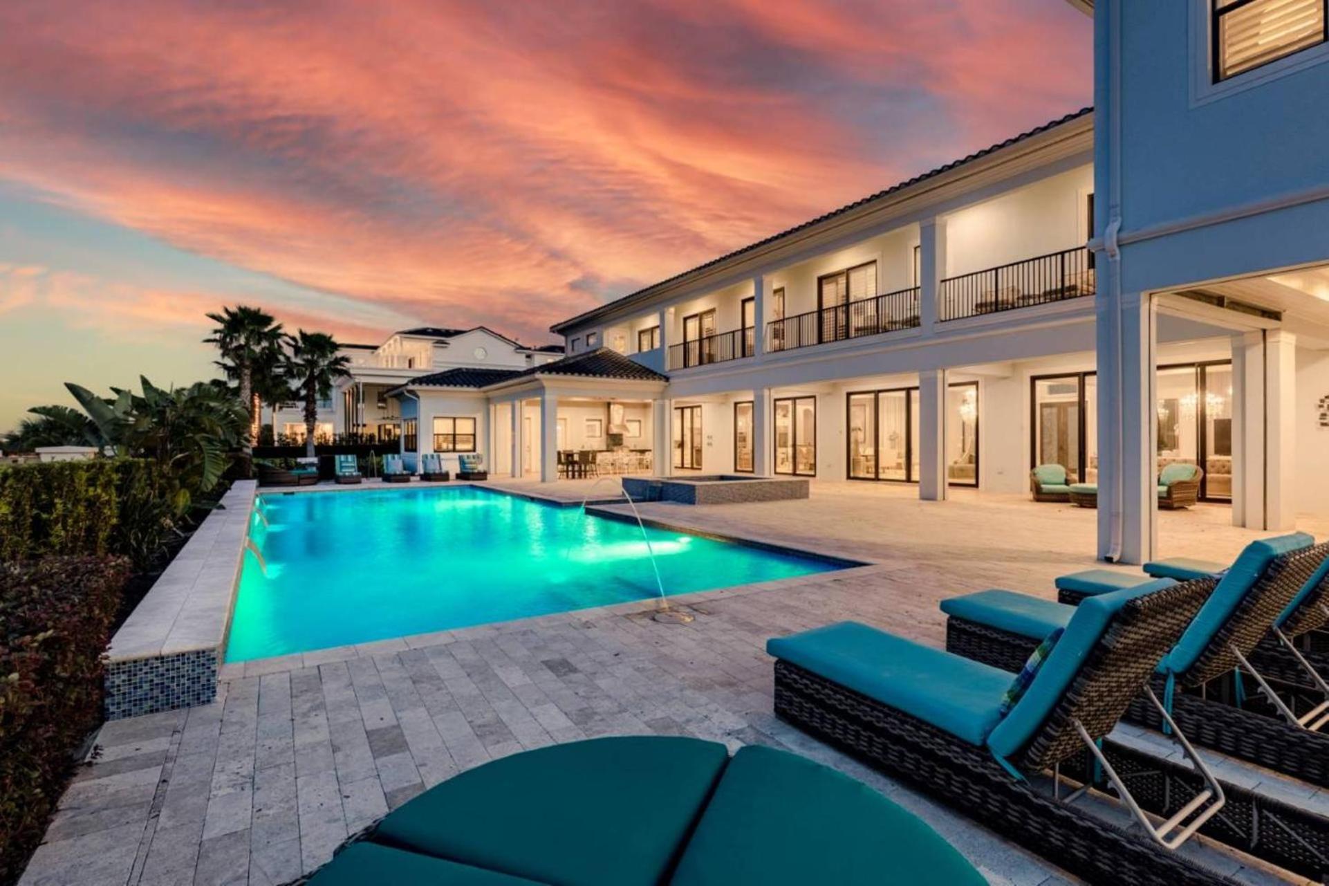 Beautiful 5 Star Mansion With Private Pool On The Prestigious Reunion Resort Orlando Mansion 6280 คิสซิมมี ภายนอก รูปภาพ