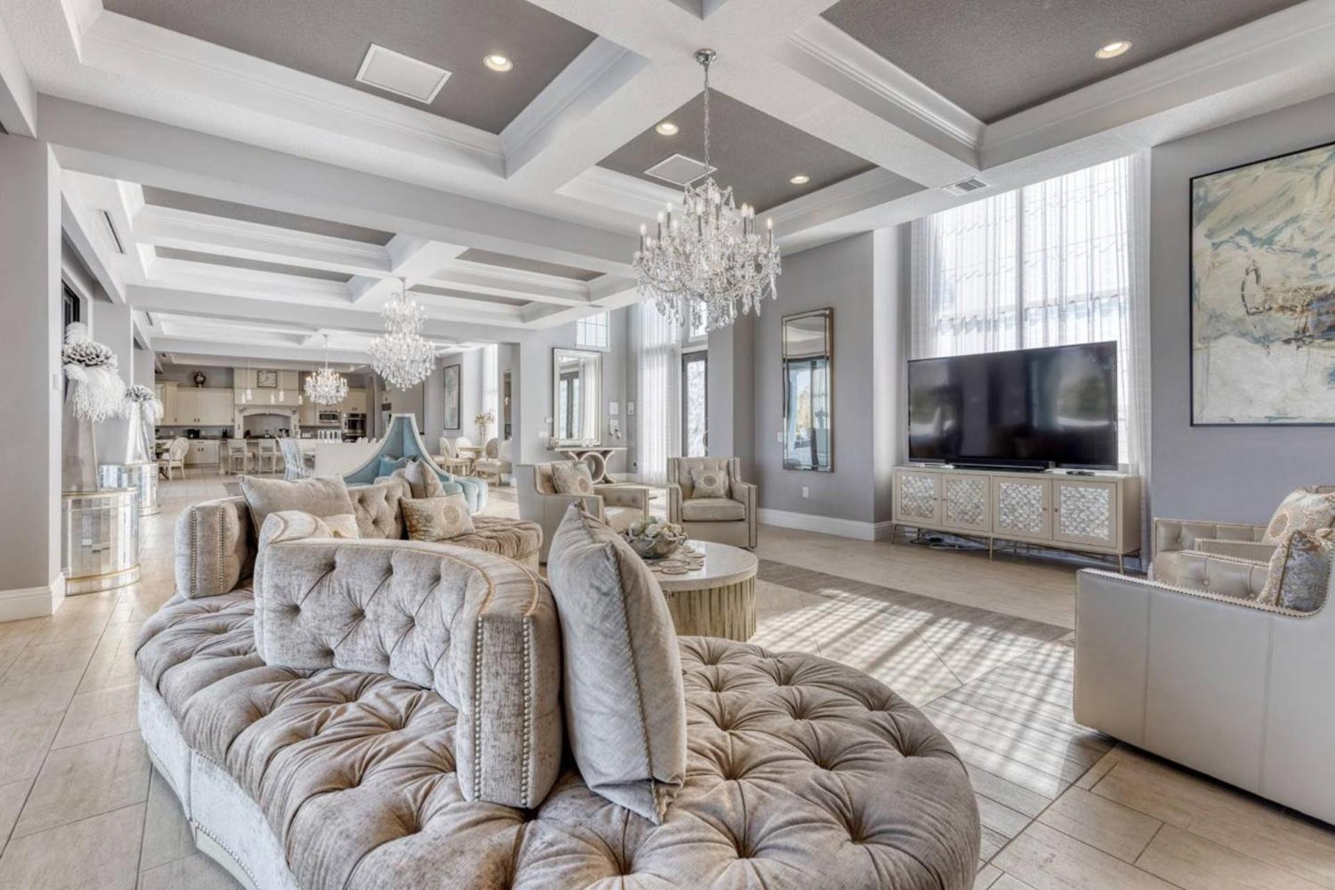 Beautiful 5 Star Mansion With Private Pool On The Prestigious Reunion Resort Orlando Mansion 6280 คิสซิมมี ภายนอก รูปภาพ
