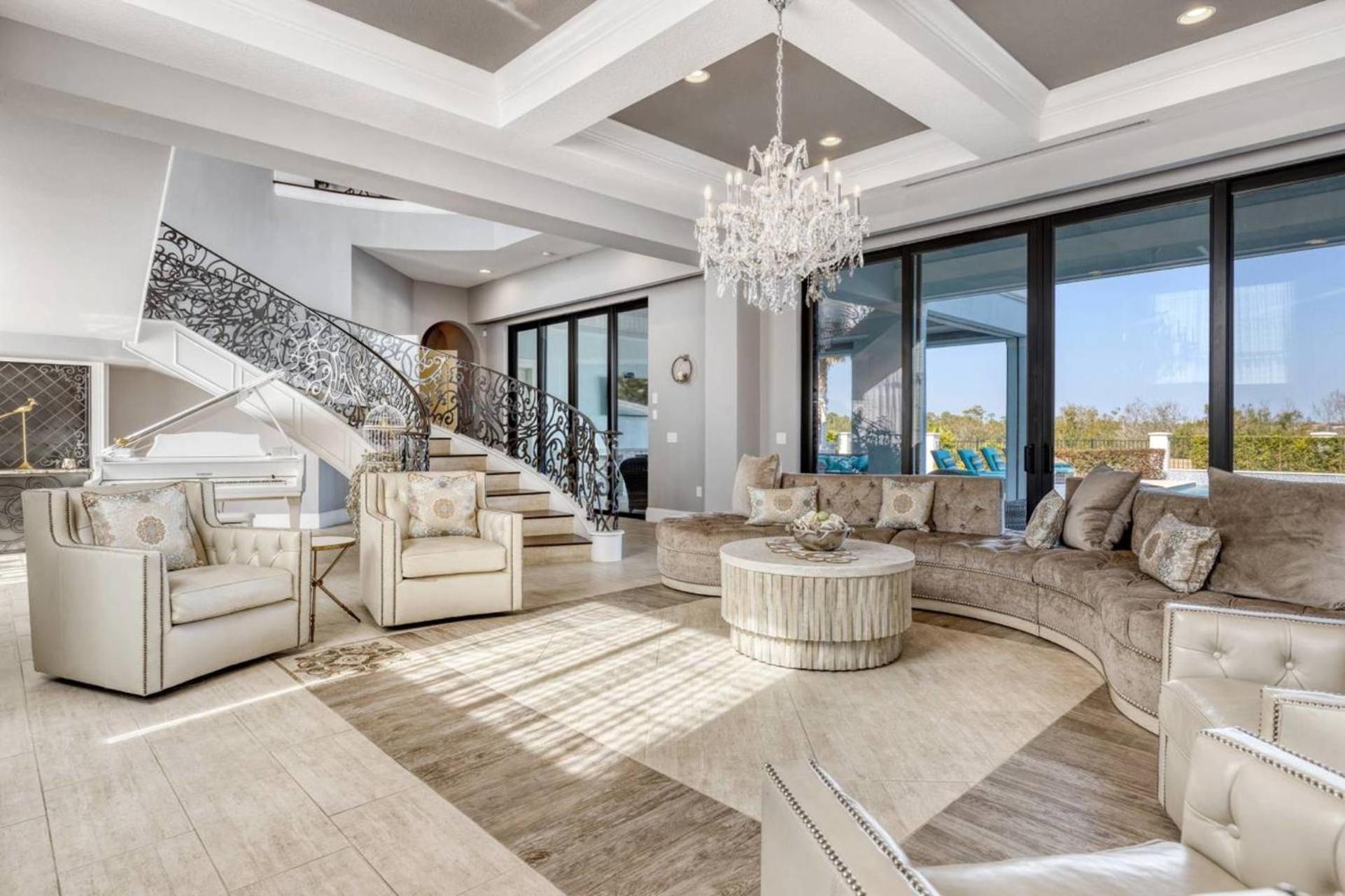 Beautiful 5 Star Mansion With Private Pool On The Prestigious Reunion Resort Orlando Mansion 6280 คิสซิมมี ภายนอก รูปภาพ
