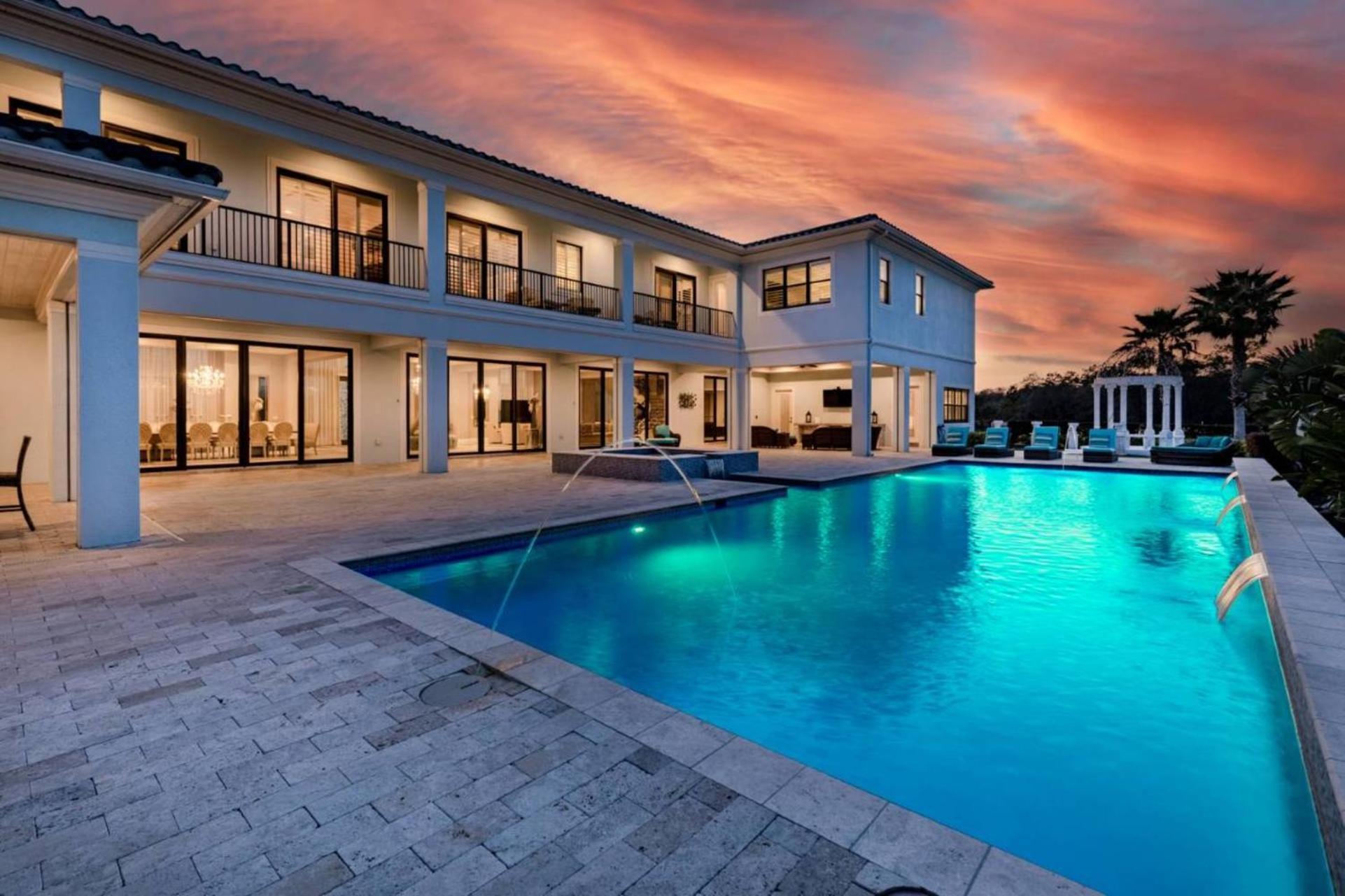 Beautiful 5 Star Mansion With Private Pool On The Prestigious Reunion Resort Orlando Mansion 6280 คิสซิมมี ภายนอก รูปภาพ